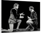 John Stride and Edward Petherbridge in Tom Stoppard's Rosencrantz and Guildenstern Are Dead at Old Vic Theatre by Anthony Crickmay