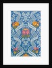 Dress fabric with a design of flowers and lace like vines by Unknown