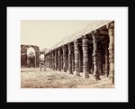 Colonnade of Hindoo Pillars at the Kutub by Samuel Bourne