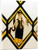 The Betley Window stained glass panel, detail of the Queen of May by Unknown