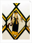 The Betley Window stained glass panel, detail of the Queen of May by Unknown