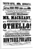 Othello!, theatre poster printed by M. Benson for the Newcastle Theatre-Royal by unknown