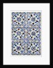 Panel of six tiles by Unknown