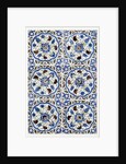 Panel of six tiles by Unknown
