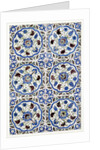 Panel of six tiles by Unknown