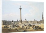 Trafalgar Square, The National Gallery & St.Martin's Church by E. Walker
