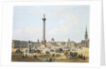 Trafalgar Square, The National Gallery & St.Martin's Church by E. Walker