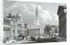 The New Opening to St.Martin's Church from Pall Mall East by Thomas O. Shepherd