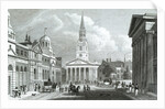 The New Opening to St.Martin's Church from Pall Mall East by Thomas O. Shepherd
