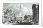 The New Opening to St.Martin's Church from Pall Mall East by Thomas O. Shepherd