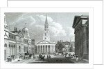 The New Opening to St.Martin's Church from Pall Mall East by Thomas O. Shepherd