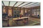 A Craftsman House depicting a living room by unknown