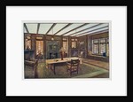 A Craftsman House depicting a living room by unknown
