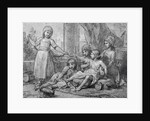 Study for a portrait of five of the children of King George III by Benjamin West