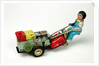 Clockwork toy plough by Unknown