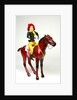 Clockwork horse and cowgirl rider by Quercetti