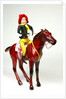 Clockwork horse and cowgirl rider by Quercetti