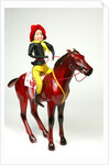 Clockwork horse and cowgirl rider by Quercetti