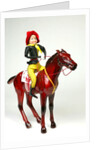 Clockwork horse and cowgirl rider by Quercetti