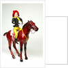 Clockwork horse and cowgirl rider by Quercetti