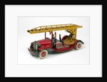 Clockwork toy fire engine by Unknown
