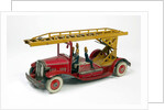 Clockwork toy fire engine by Unknown