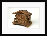 Musical box in the shape of a Swiss chalet by Unknown