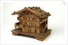 Musical box in the shape of a Swiss chalet by Unknown