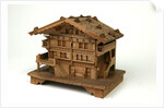 Musical box in the shape of a Swiss chalet by Unknown