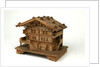 Musical box in the shape of a Swiss chalet by Unknown