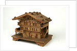 Musical box in the shape of a Swiss chalet by Unknown