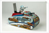 Clockwork space tank by Louis Marx & Co. Ltd