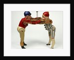 Wrestling dancing dolls by Unknown