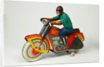 Clockwork toy motorcycle by Unknown