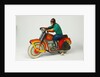 Clockwork toy motorcycle by Unknown