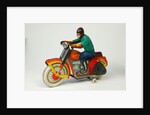 Clockwork toy motorcycle by Unknown