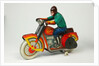 Clockwork toy motorcycle by Unknown