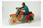 Clockwork toy motorcycle by Unknown