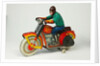 Clockwork toy motorcycle by Unknown