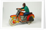 Clockwork toy motorcycle by Unknown