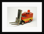 Clockwork toy fork lift truck by Unknown