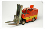 Clockwork toy fork lift truck by Unknown