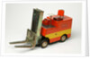 Clockwork toy fork lift truck by Unknown