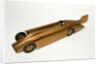 Clockwork toy racing car, Golden Arrow Racer by Kingsbury Manufacturing Co
