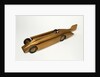 Clockwork toy racing car, Golden Arrow Racer by Kingsbury Manufacturing Co