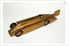 Clockwork toy racing car, Golden Arrow Racer by Kingsbury Manufacturing Co