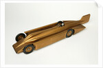 Clockwork toy racing car, Golden Arrow Racer by Kingsbury Manufacturing Co