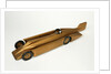 Clockwork toy racing car, Golden Arrow Racer by Kingsbury Manufacturing Co