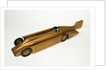 Clockwork toy racing car, Golden Arrow Racer by Kingsbury Manufacturing Co