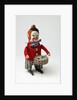 Clockwork toy clown with a drum by Schuco